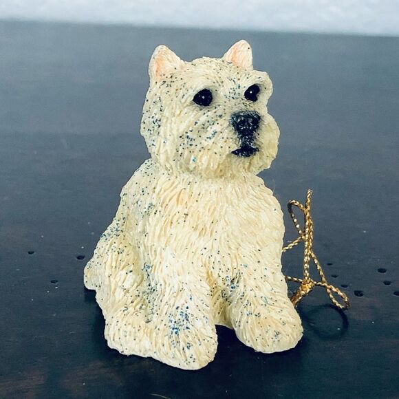 Maltese Havanese Dog Glittery Holiday Christmas Ornament - Picture 1 of 3